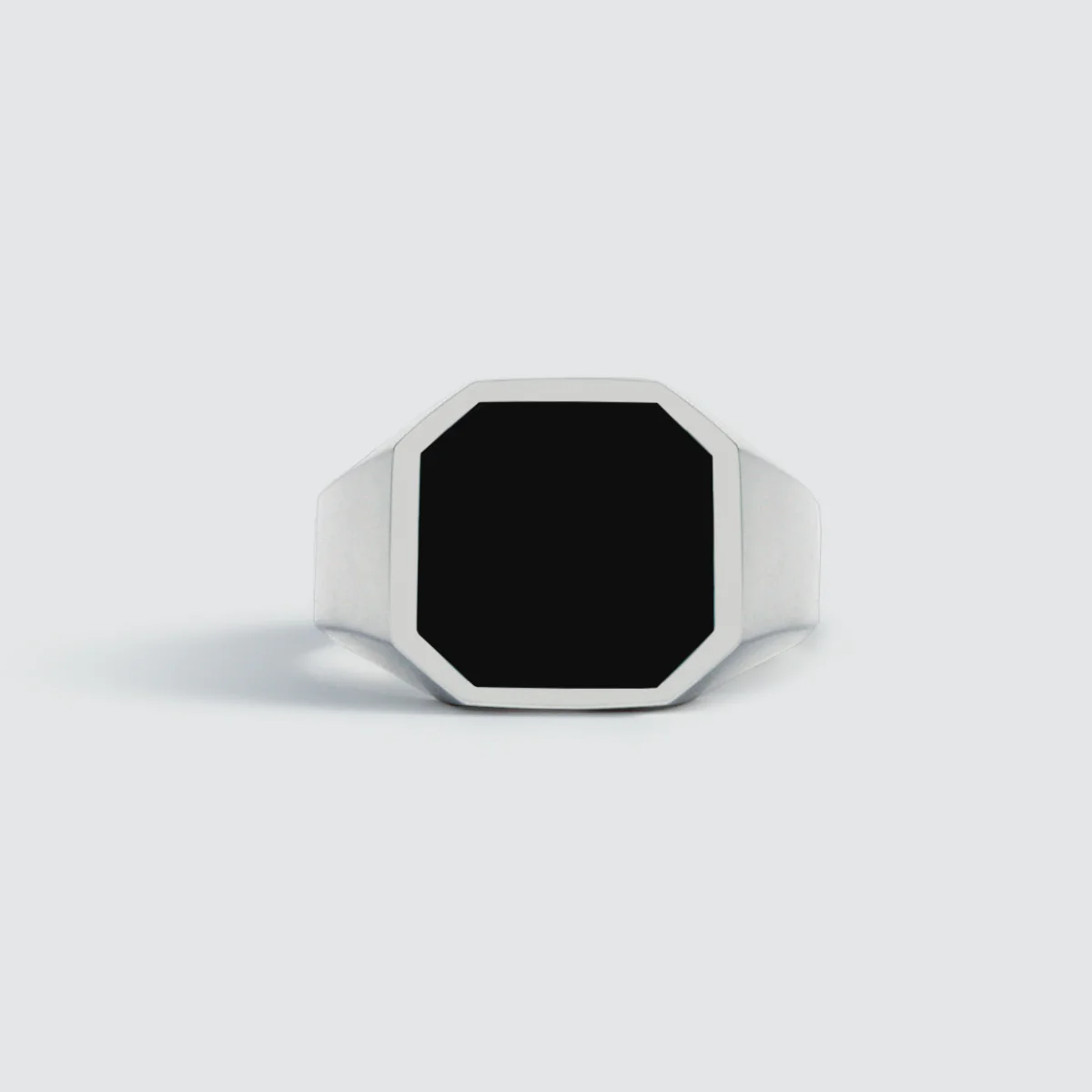 Naim - Black Onyx Signet Ring 13mm - Image 3