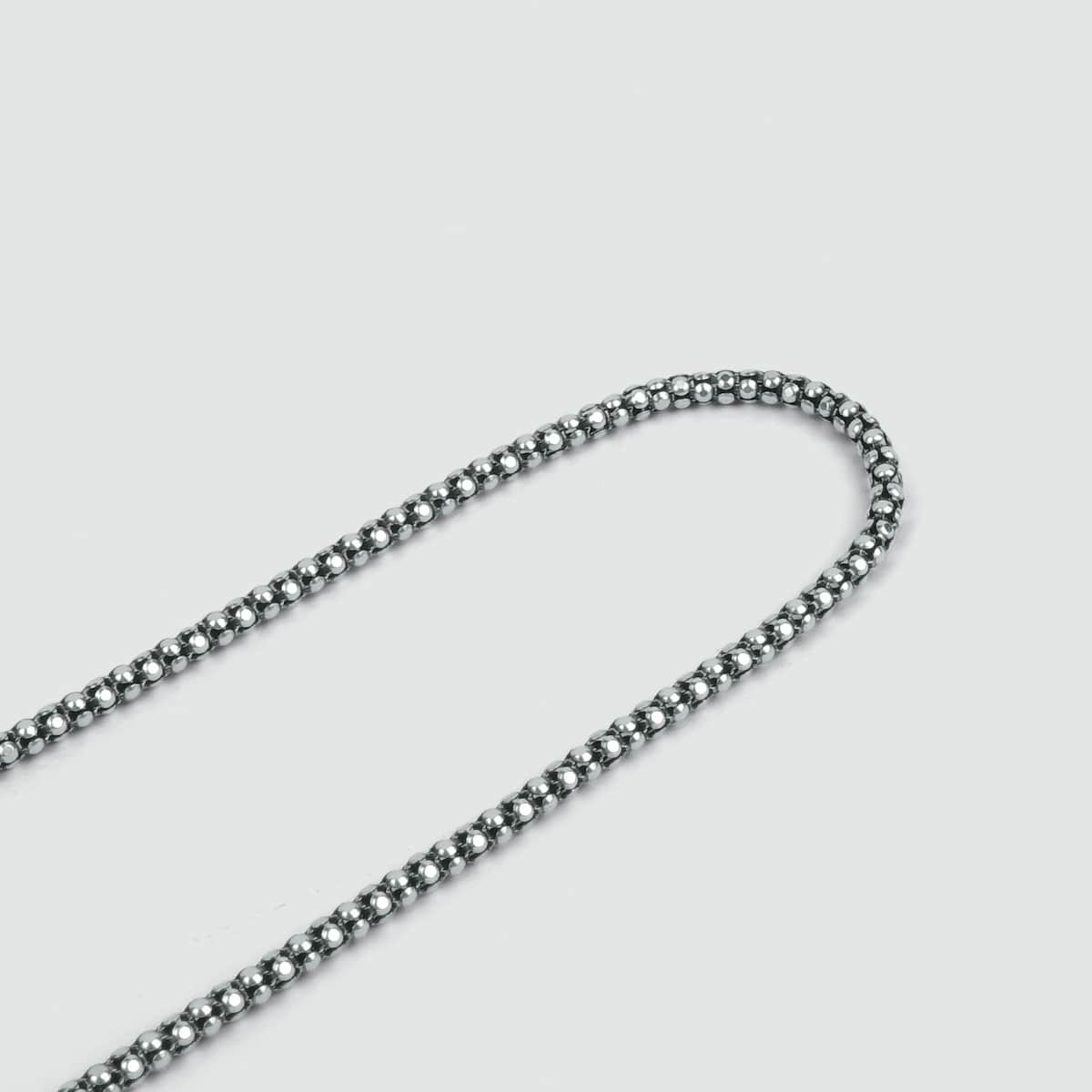 Naseeb -  Elegant Sterling Silver Chain Necklace 2.5mm - Image 3