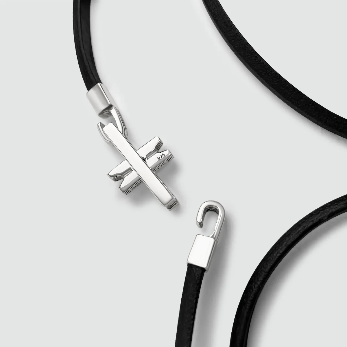 Rami - Genuine Black Leather Bracelet 5mm - Image 3