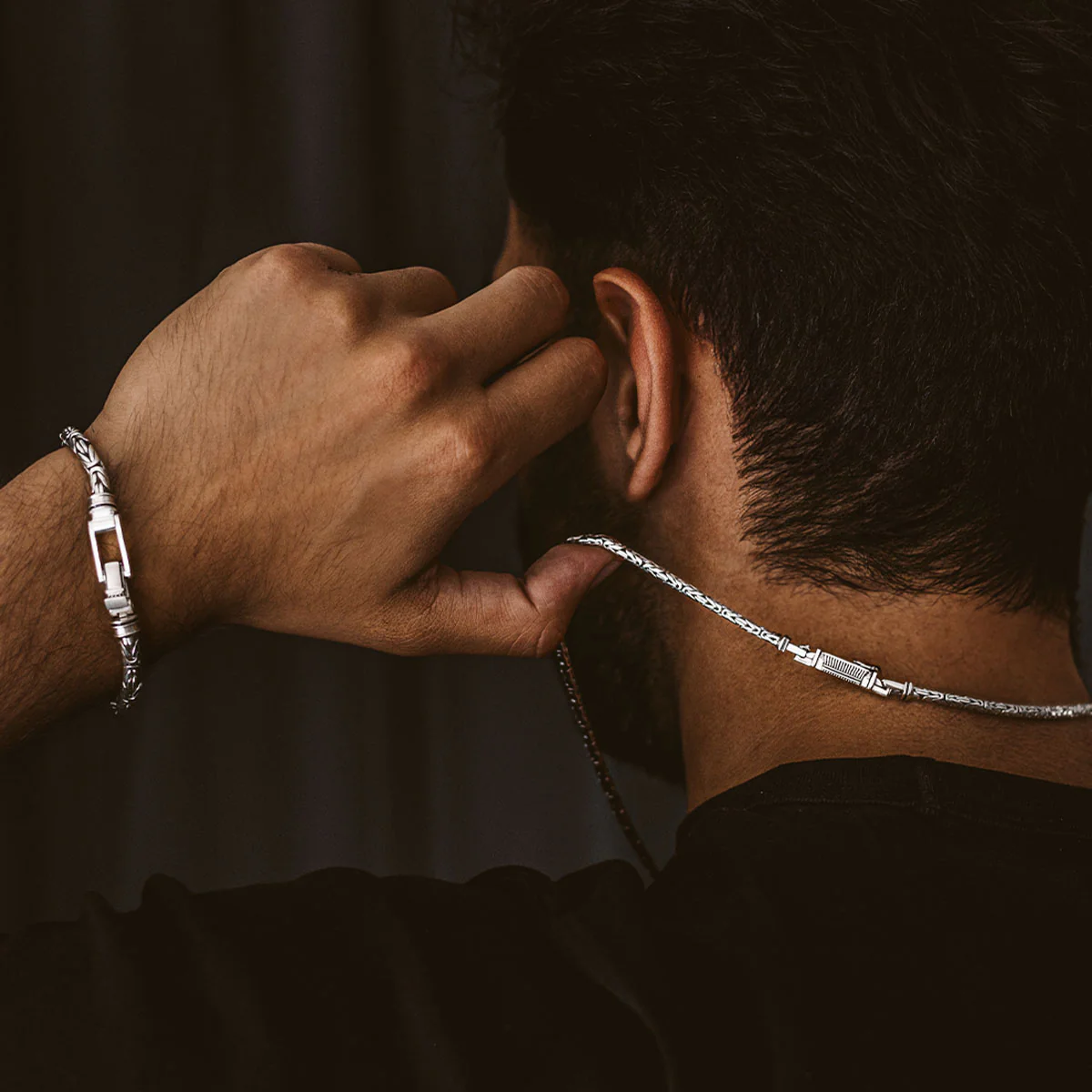 Turath - Sterling Silver Byzantine Kings Bracelet 5mm - Image 8