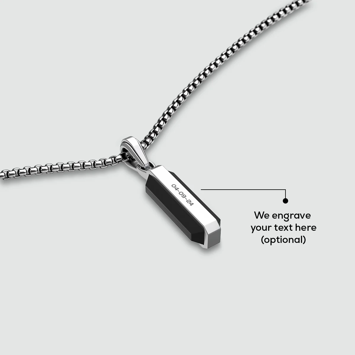 Samir – Sterling Silver Black Onyx Pendant - Image 5