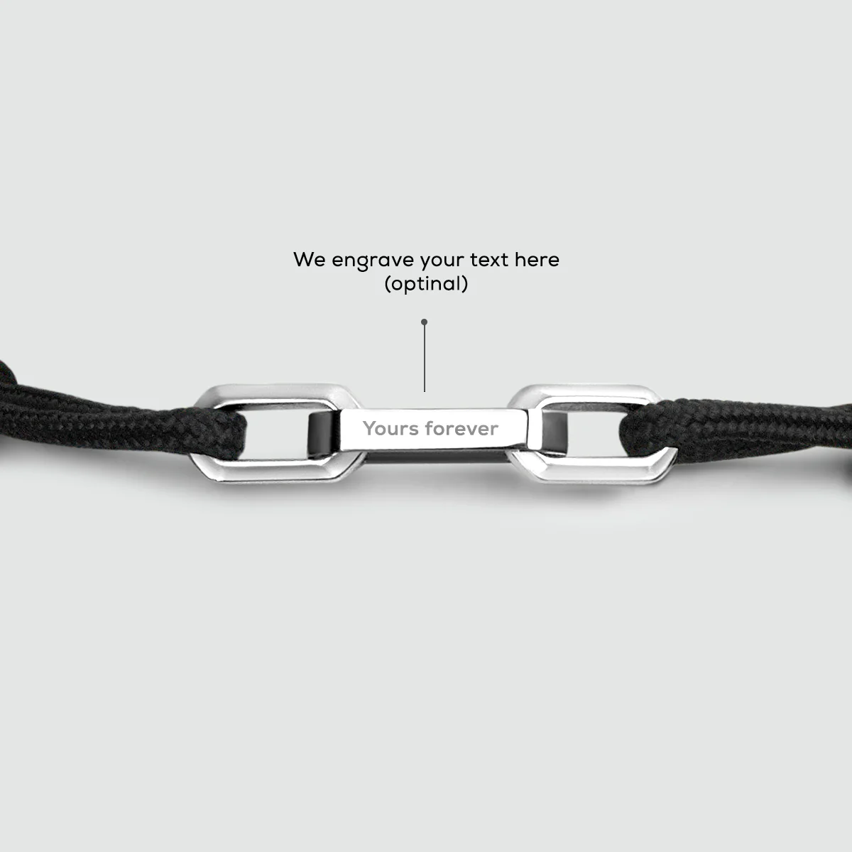 Aarif – Black Rope Chain Link Bracelet - Image 3