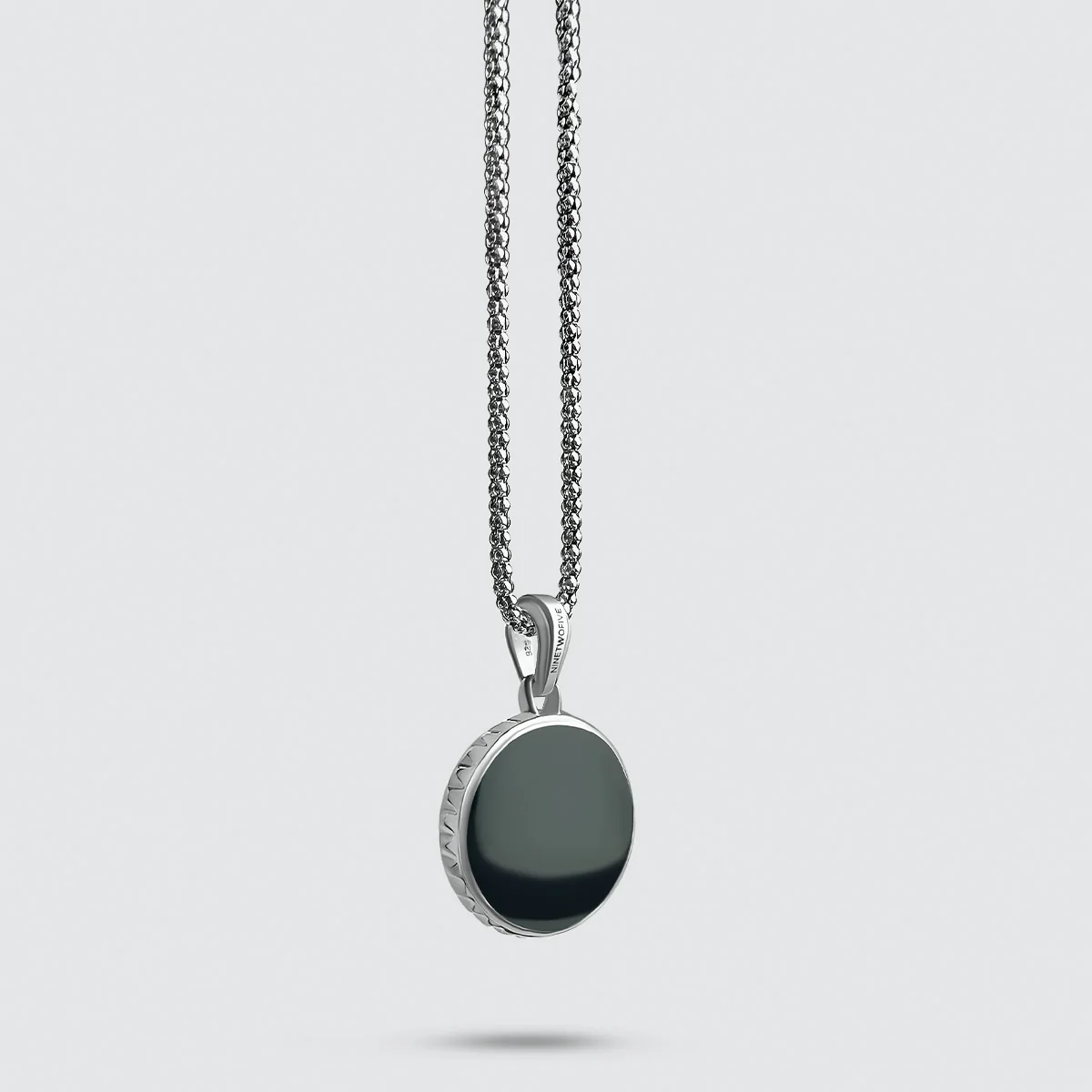 Safar - Sterling Silver Onyx Compass Pendant - Image 5