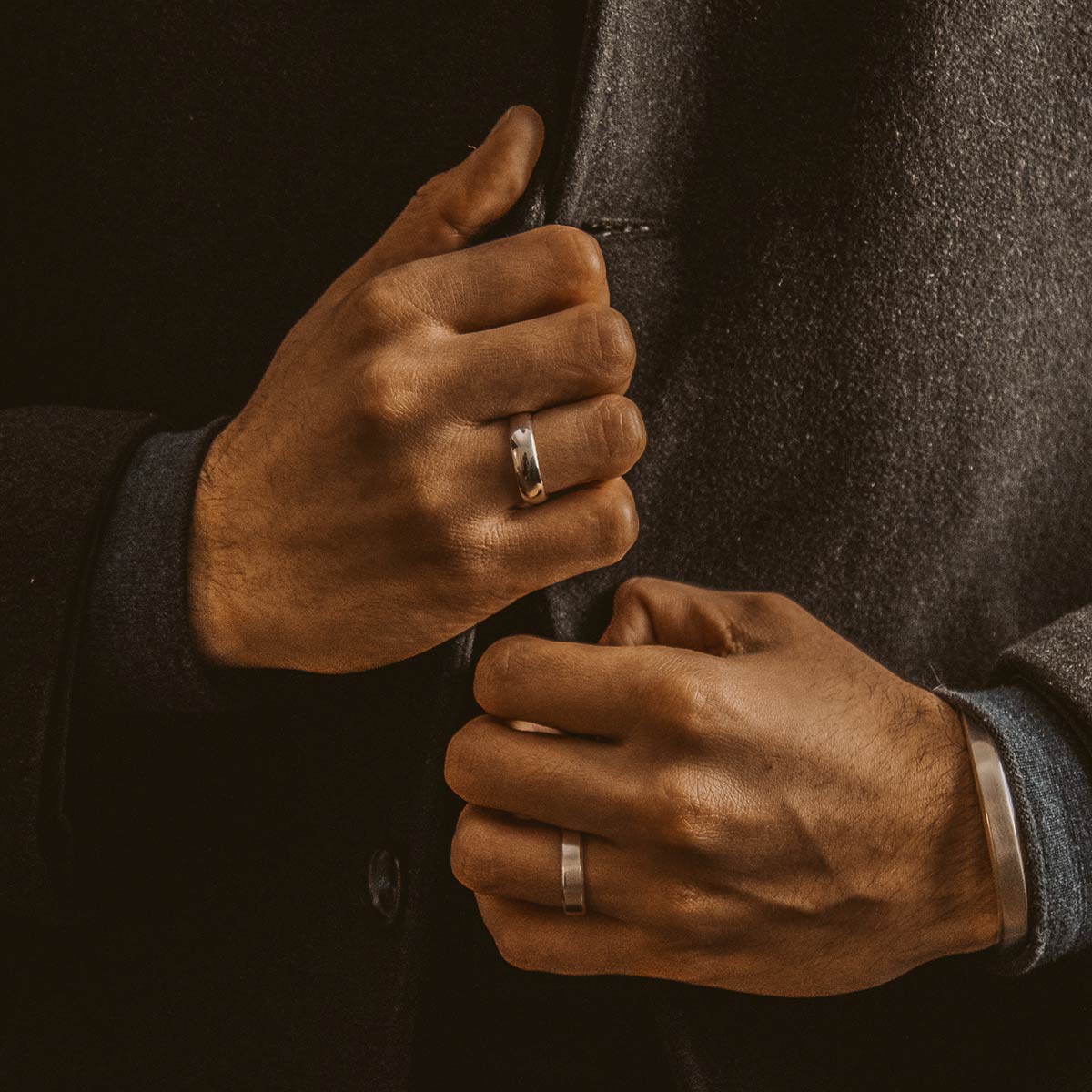 Tamir - Matt Silver Ring 6mm - Image 10