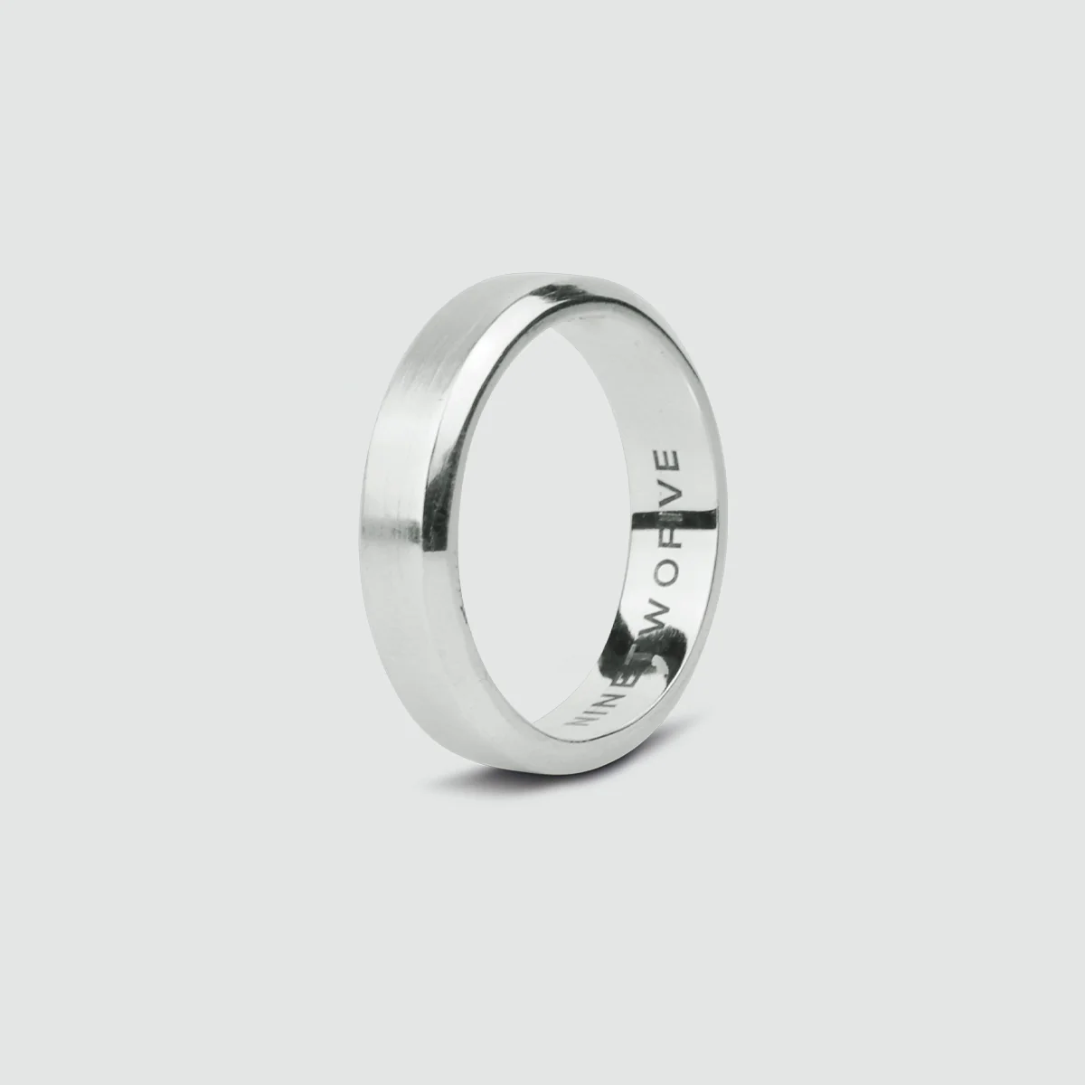Tamir - Matt Silver Ring 6mm - Image 3