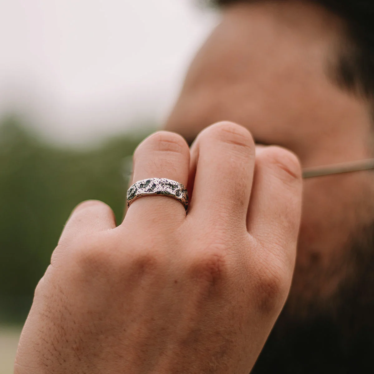 Tarif - Unique Sterling Silver Ring 7mm - Image 8