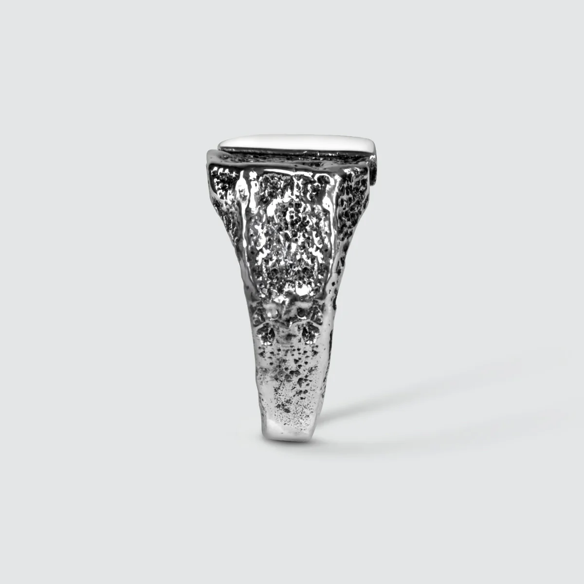 Tawasul - Split Silver Signet Ring 13mm - Image 9
