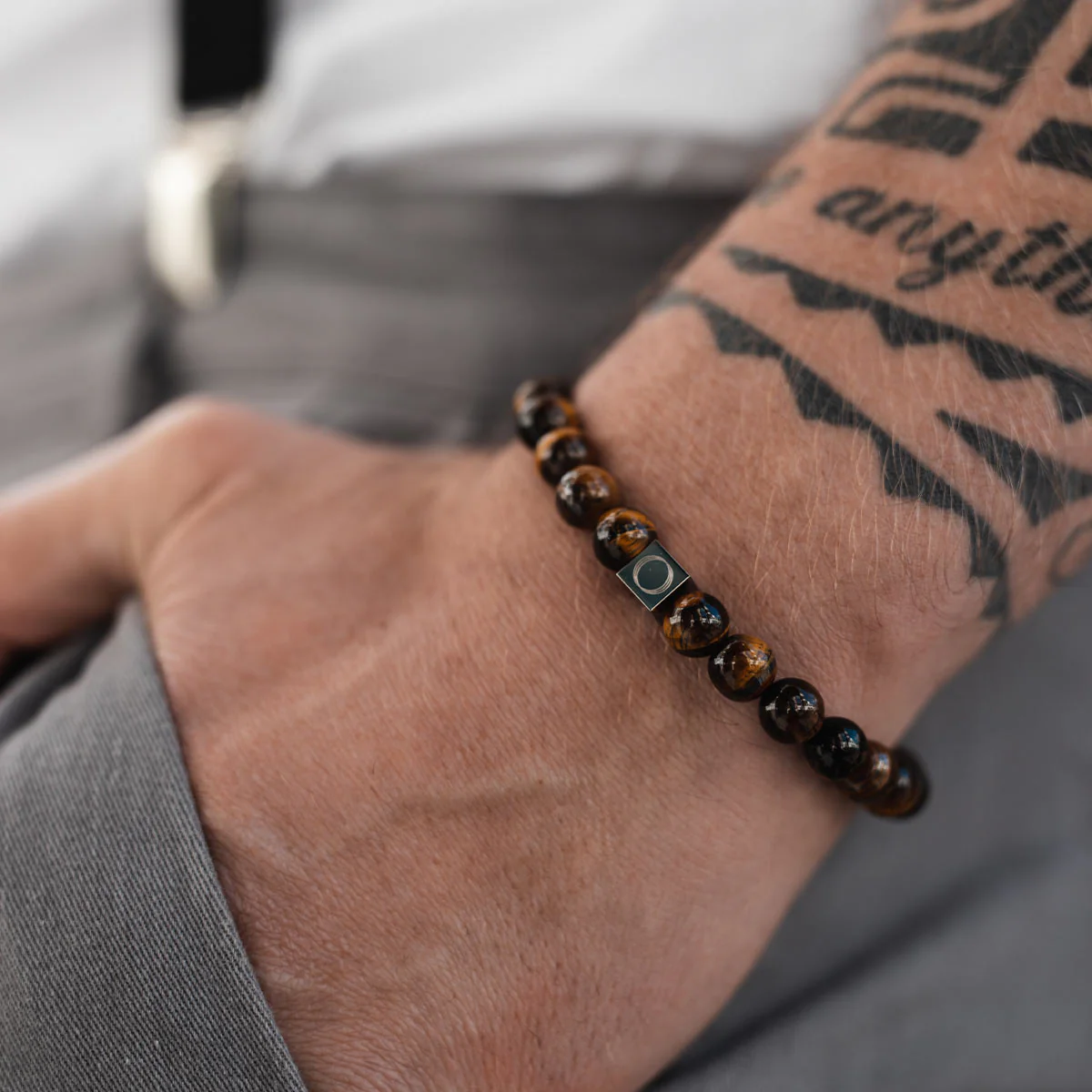 Alnamr - Tiger Eye Beaded Bracelet 8mm - Image 4