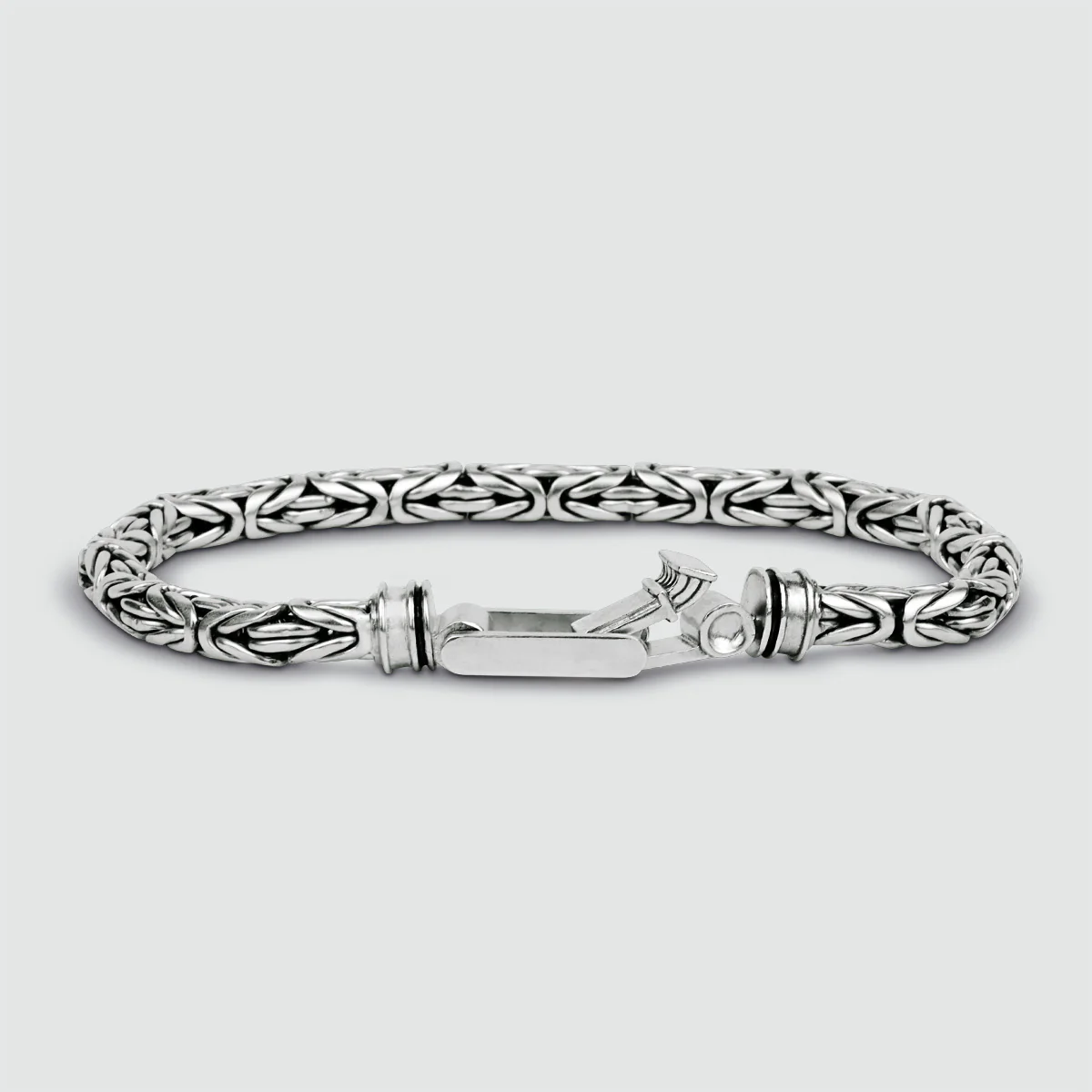 Turath - Sterling Silver Byzantine Kings Bracelet 5mm - Image 11