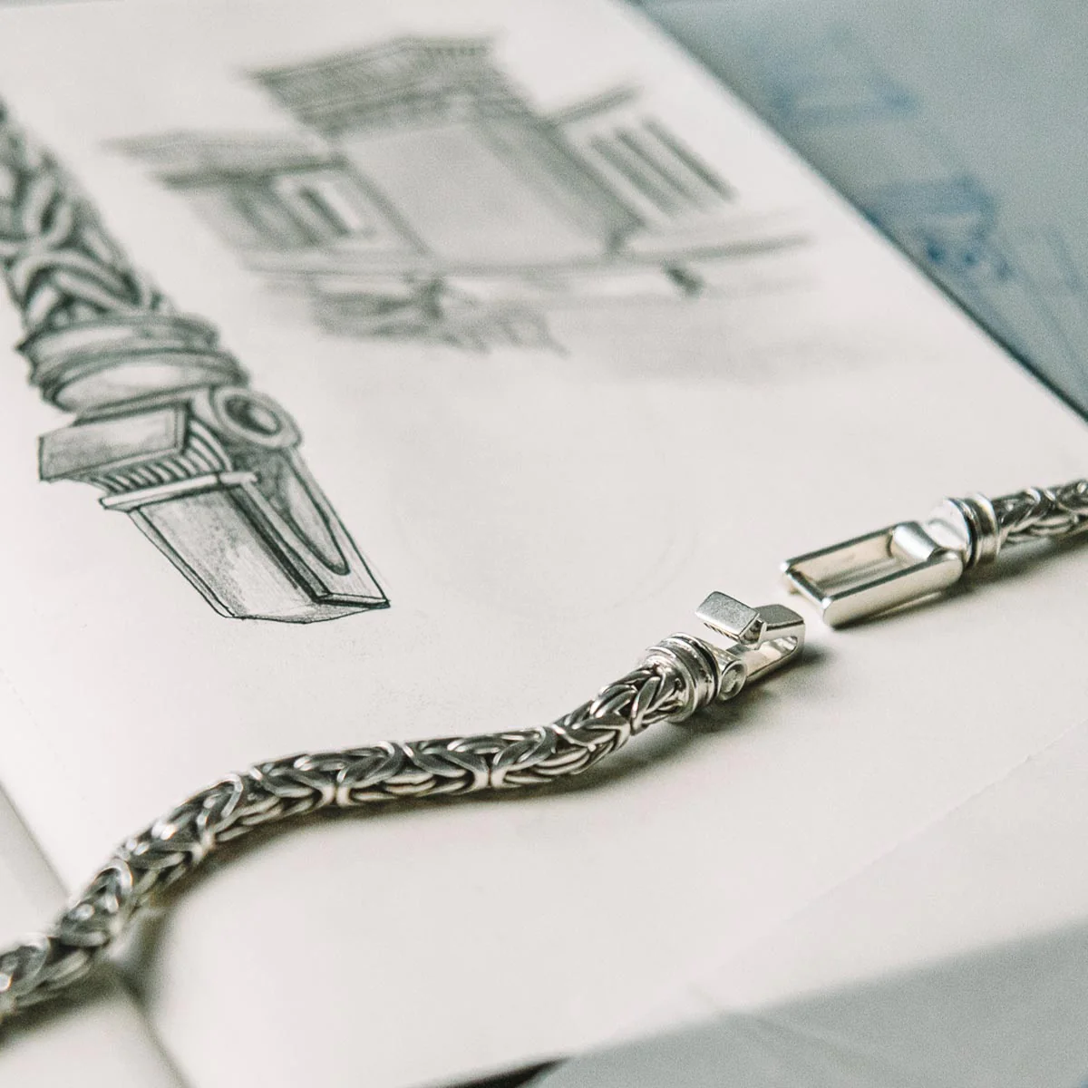 Turath - Sterling Silver Byzantine Kings Bracelet 5mm - Image 5