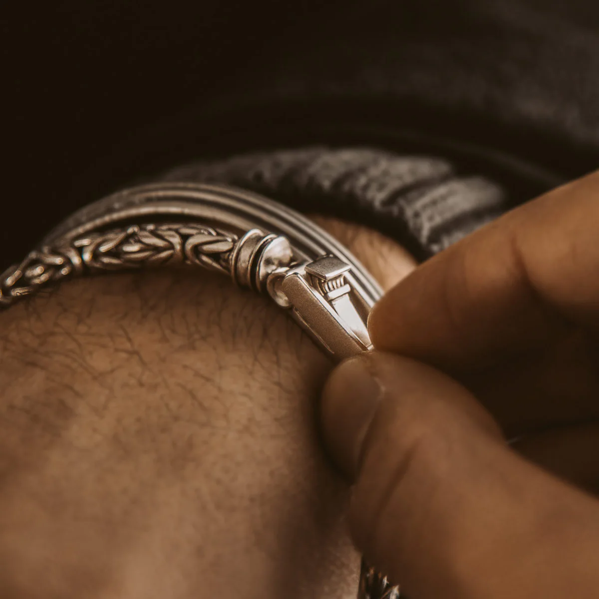 Turath - Sterling Silver Byzantine Kings Bracelet 5mm - Image 6