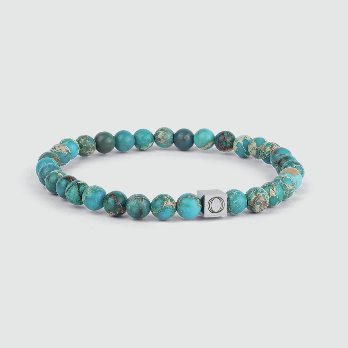 Alfiruz - Turquoise Beaded Bracelet 6mm - Image 3