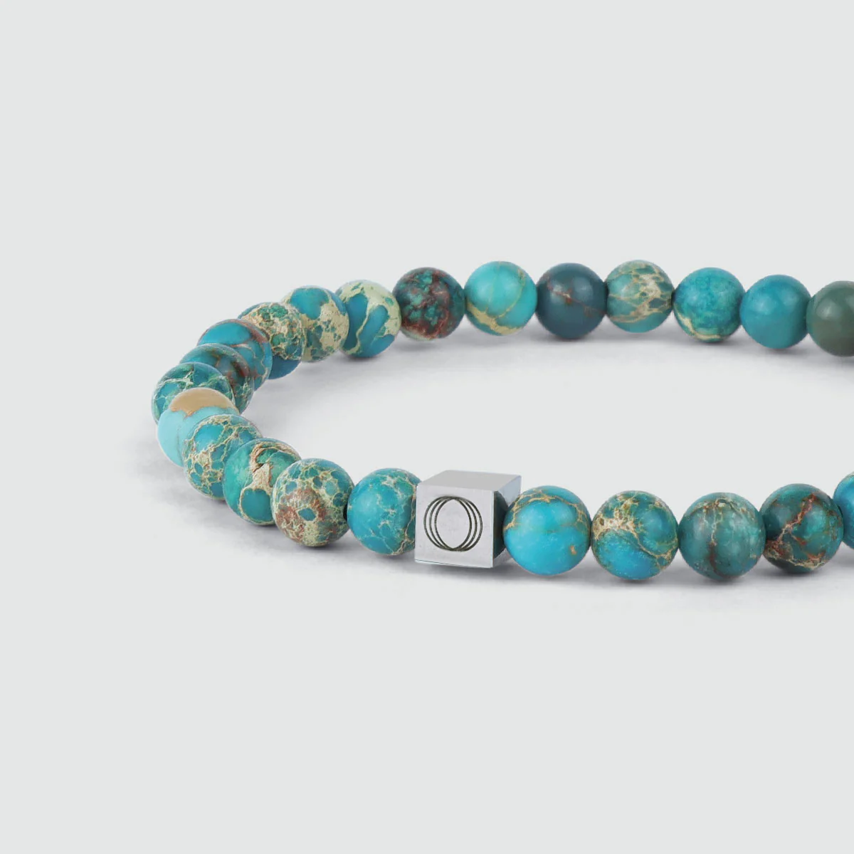Alfiruz - Turquoise Beaded Bracelet 6mm - Image 5