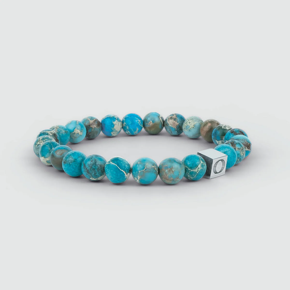 Alfiruz - Turquoise Beaded Bracelet 8mm - Image 3