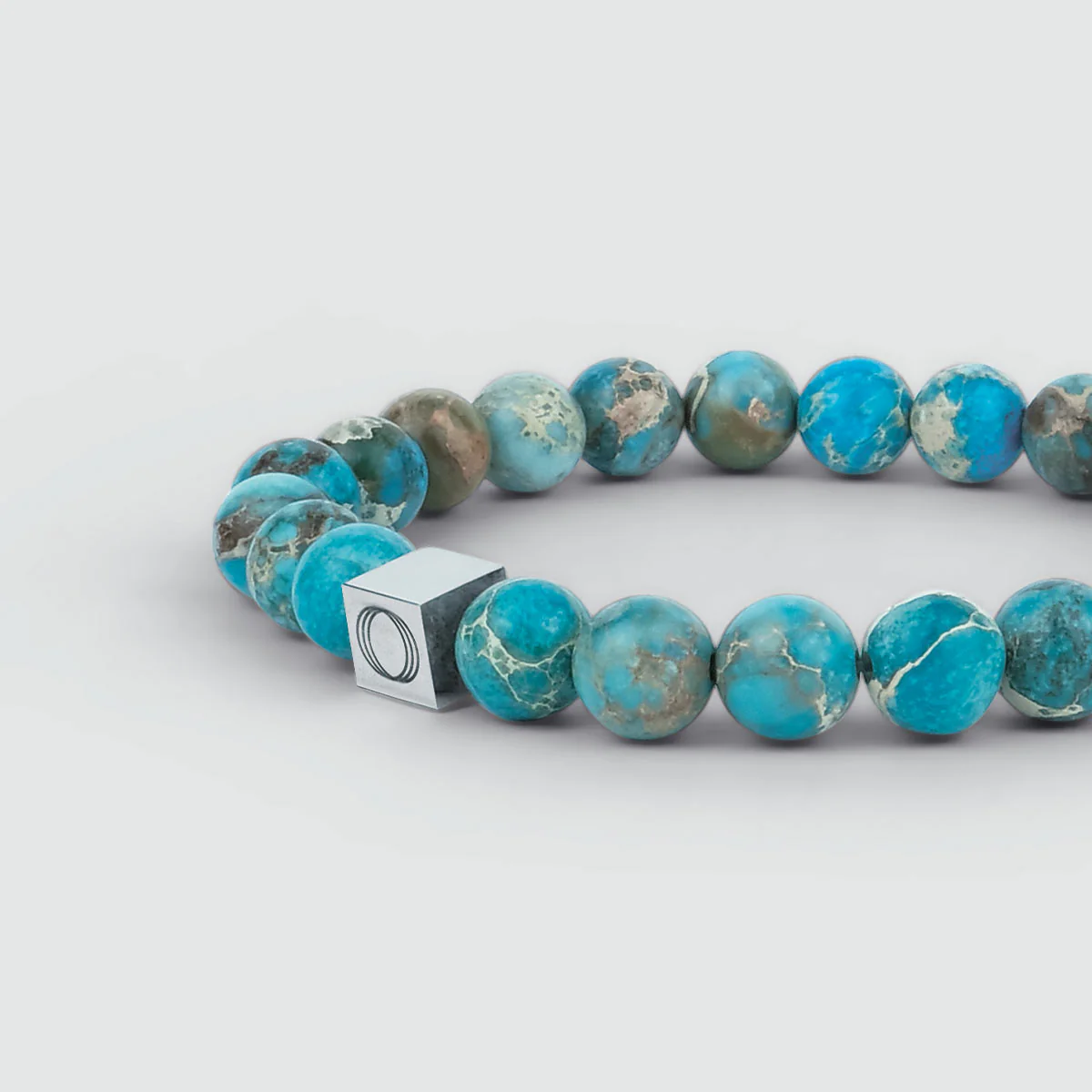 Alfiruz - Turquoise Beaded Bracelet 8mm - Image 5