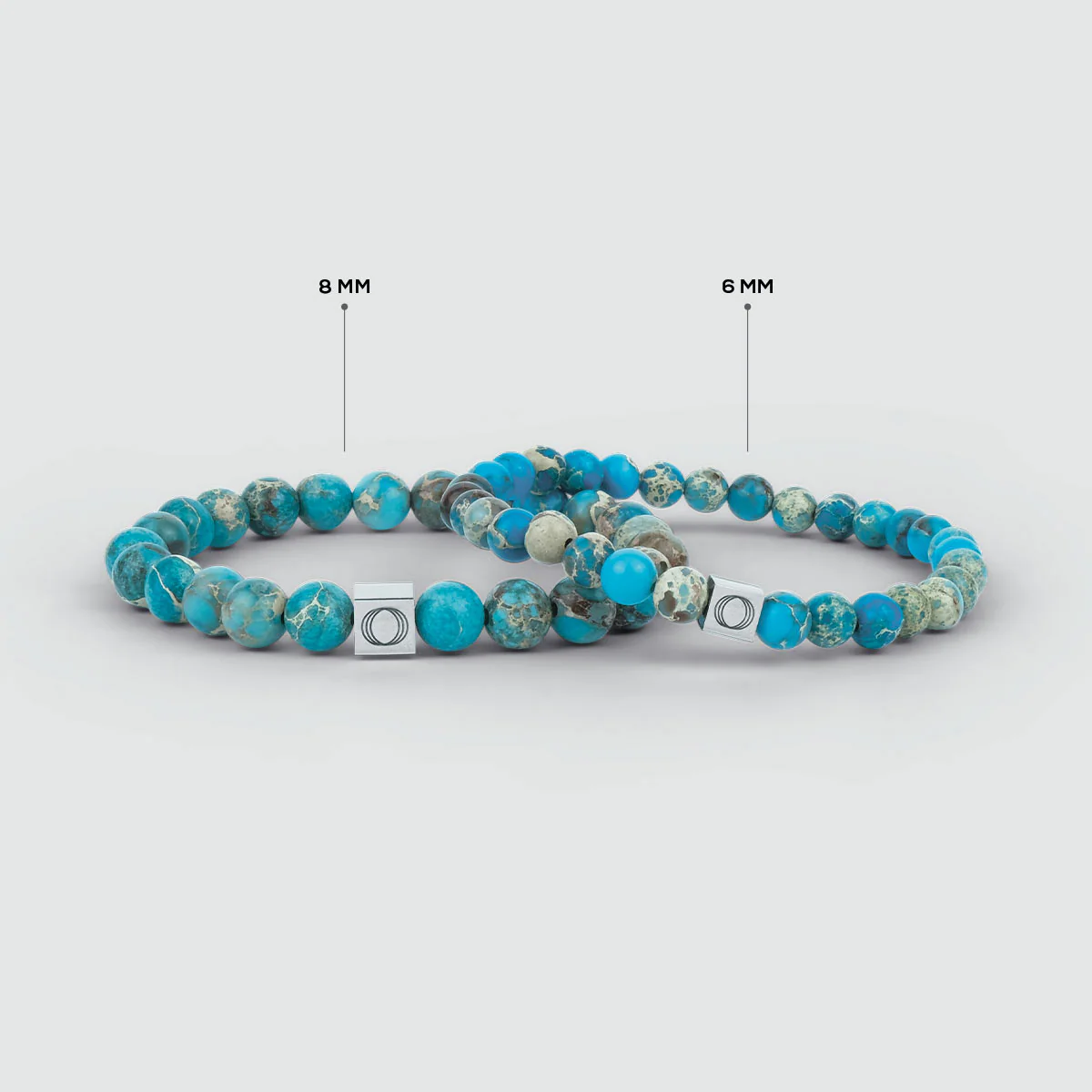 Alfiruz - Turquoise Beaded Bracelet 8mm - Image 6