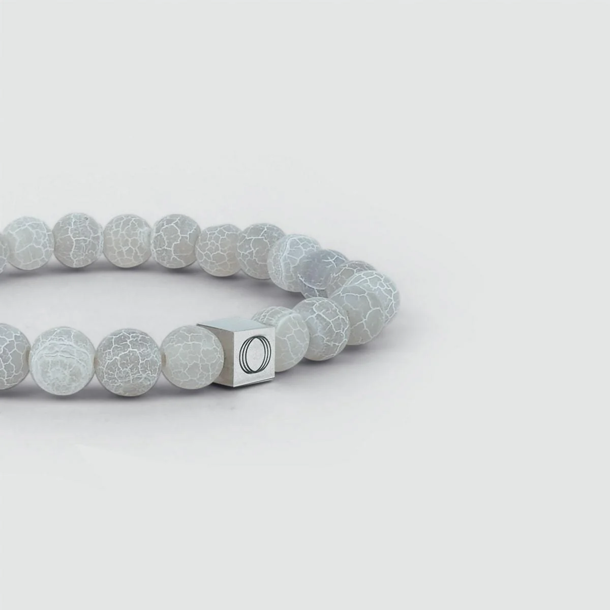 Abyad - White Beaded Bracelet 6mm - Image 3