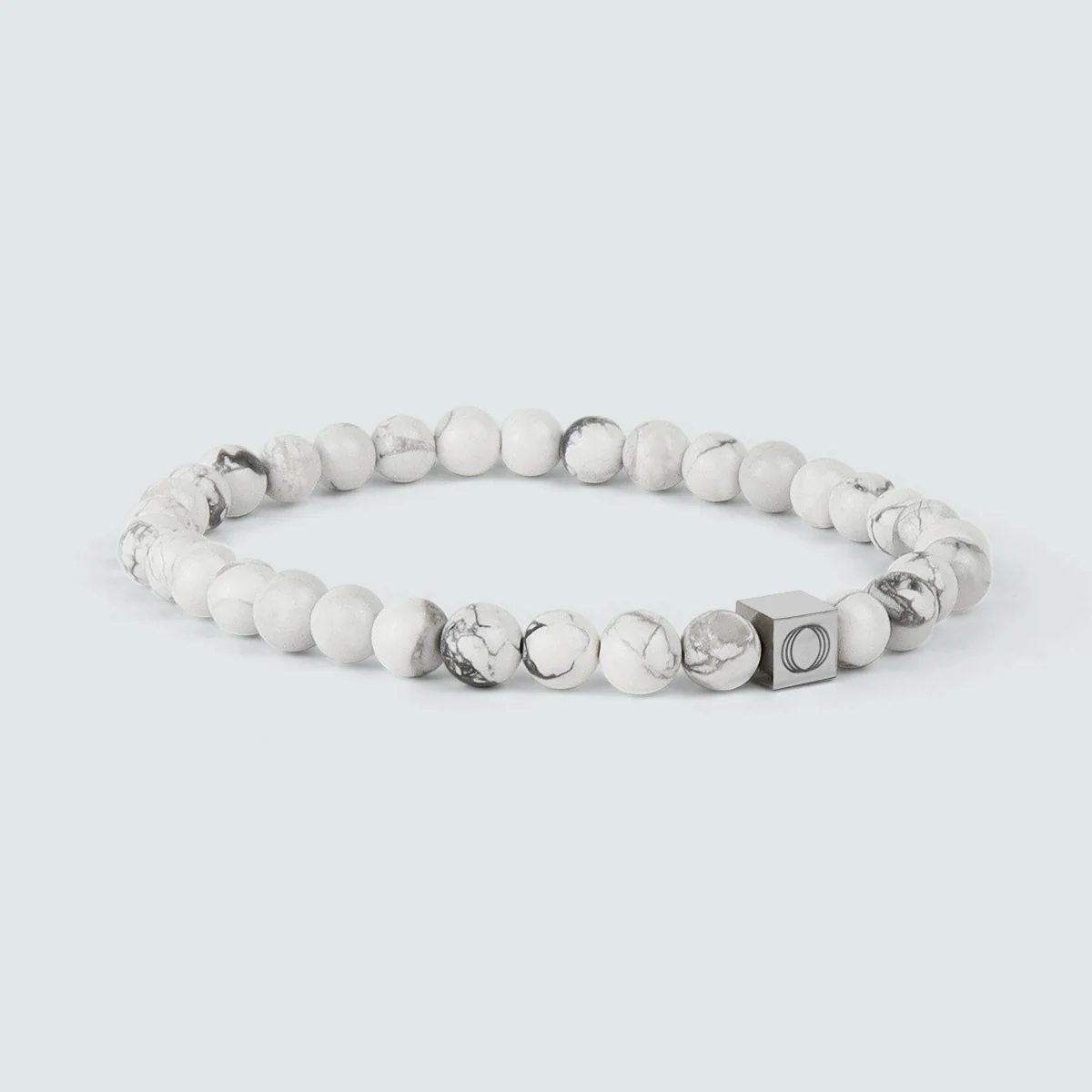 Alrukham - White Beaded Bracelet 6mm - Image 3