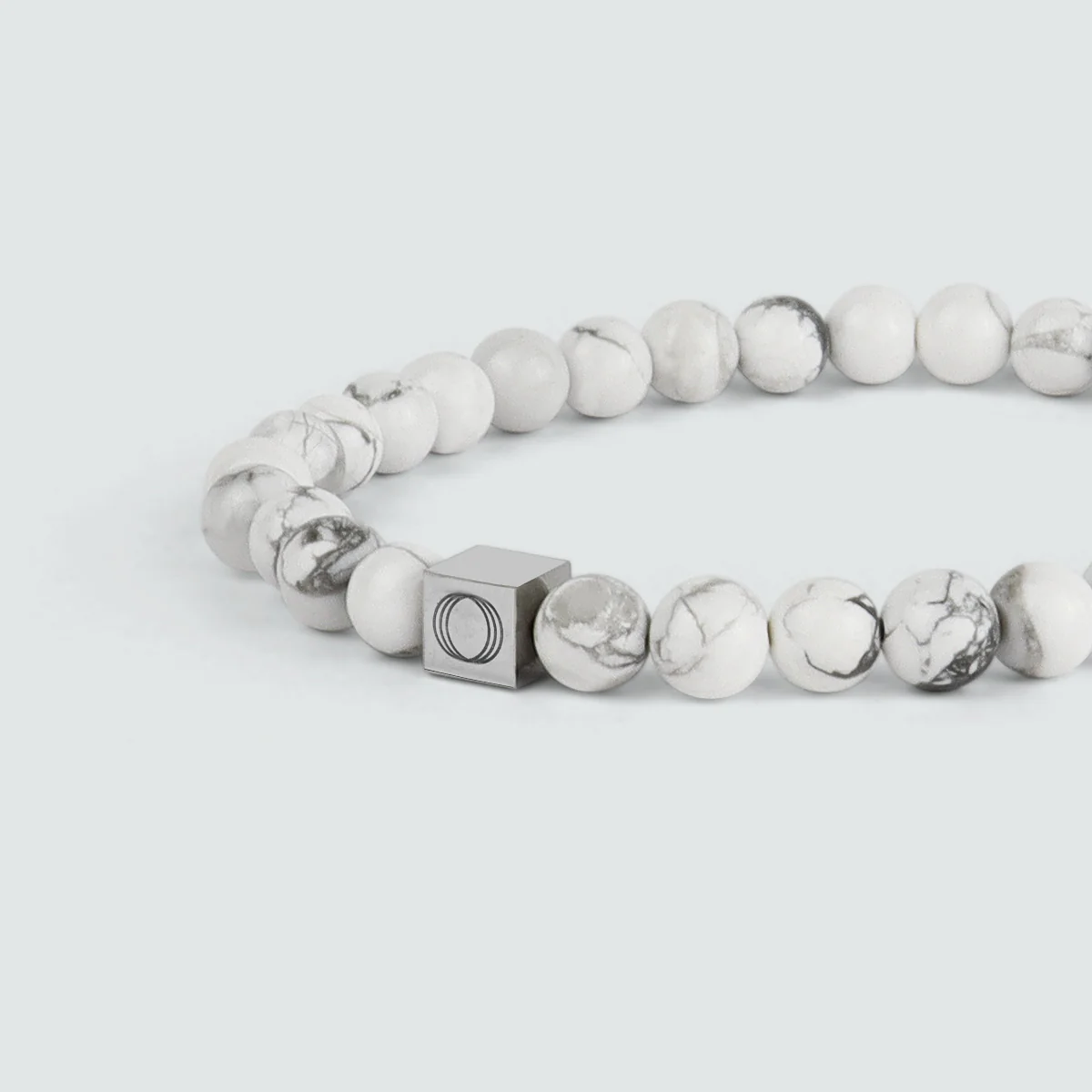 Alrukham - White Beaded Bracelet 6mm - Image 5