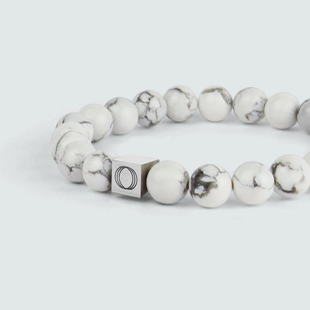 Alrukham - White Beaded Bracelet 8mm - Image 4