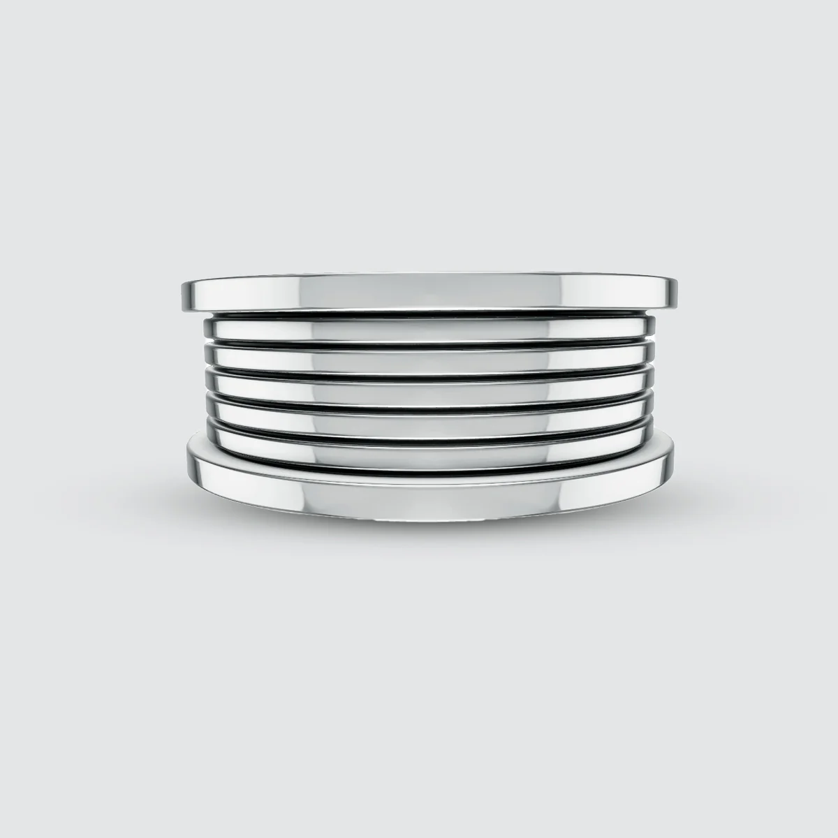 Yanel - Oxidised Sterling Silver Ring 10mm - Image 9